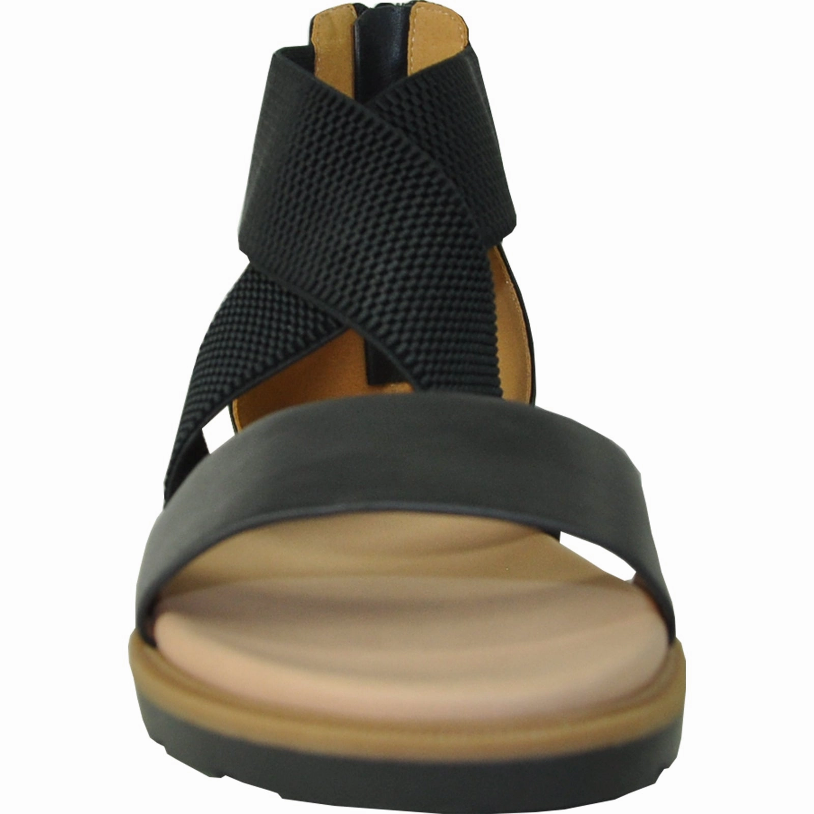 Best Restaurant Shoes For Flat Feet VANGELO Women Sandal LONDON Flat Sandal Black