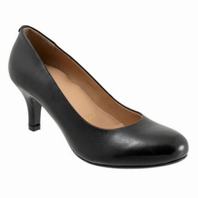 Trotters Lanay Black Leather Pump (Women's) Match Shoes With Dress
