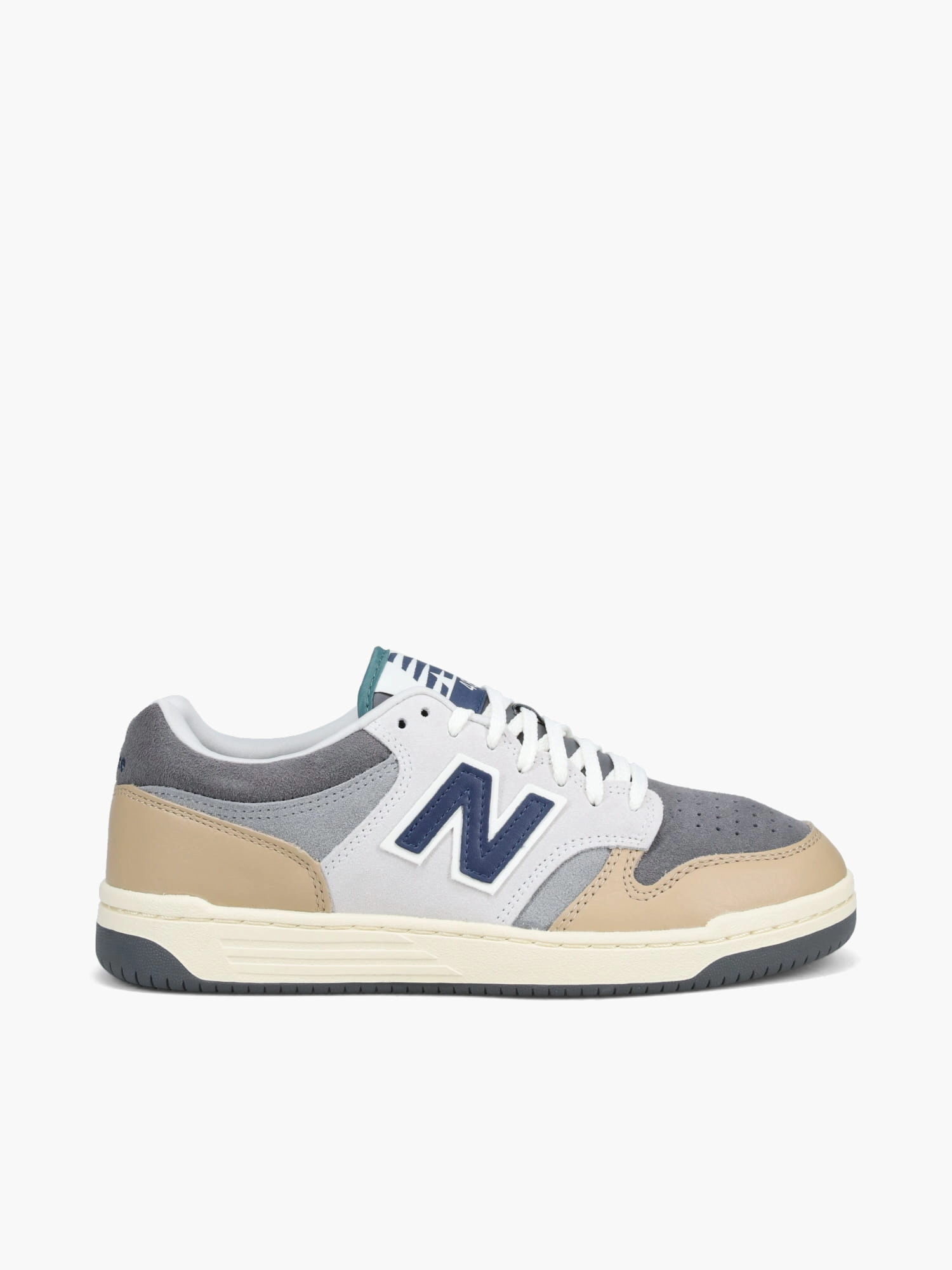 Good Basketball Shoes 480 Grey Navy suede