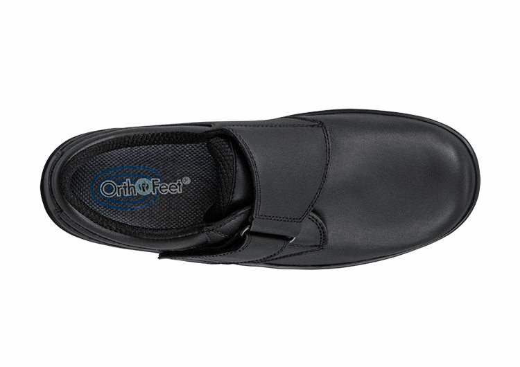 Orthofeet - Women Arcadia - Black High Quality Leather Dress Shoes