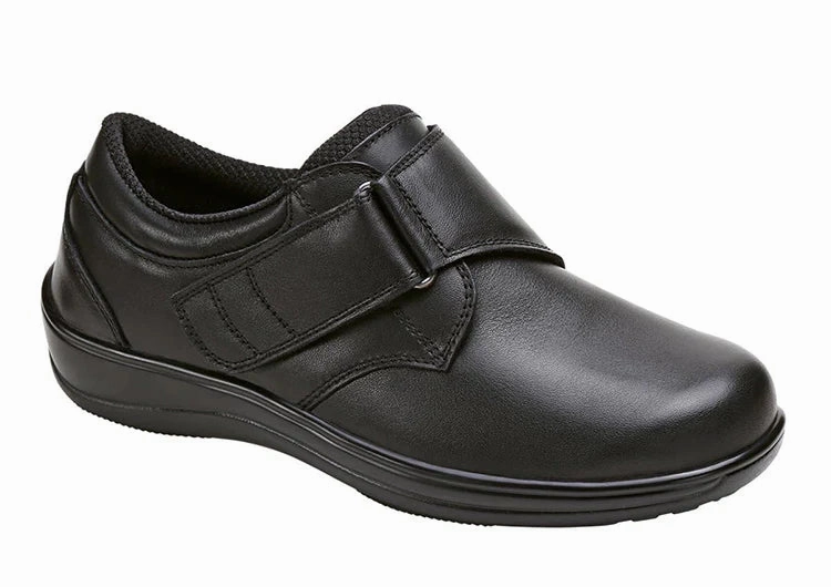 Orthofeet - Women Arcadia - Black Best Dress Shoes For Knee Pain