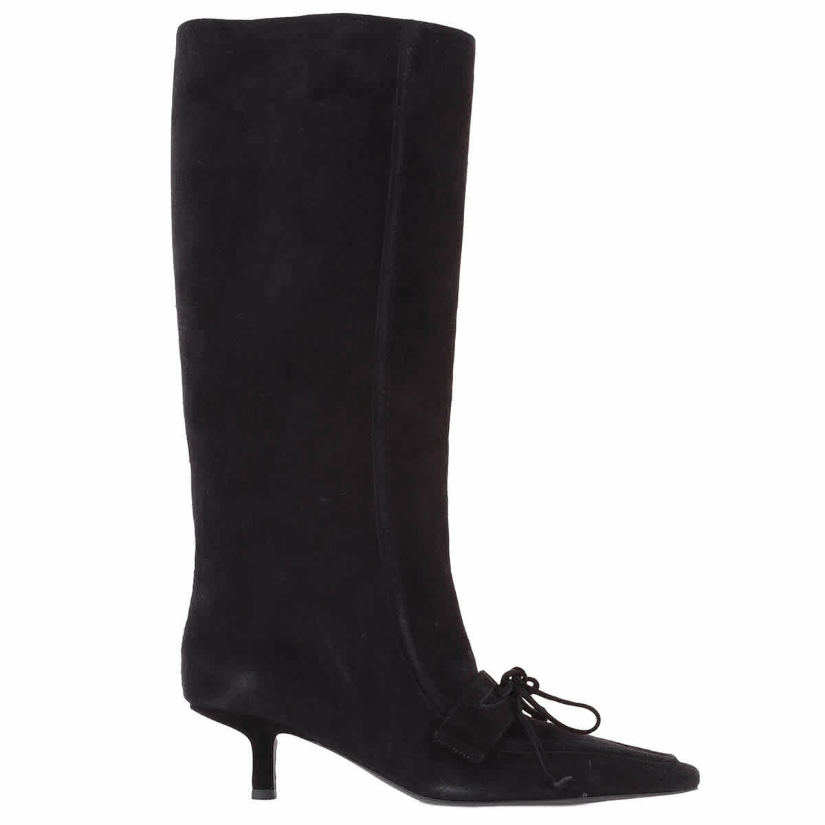 Man Cowboy Boots Burberry Black Storm 50mm Suede Boots