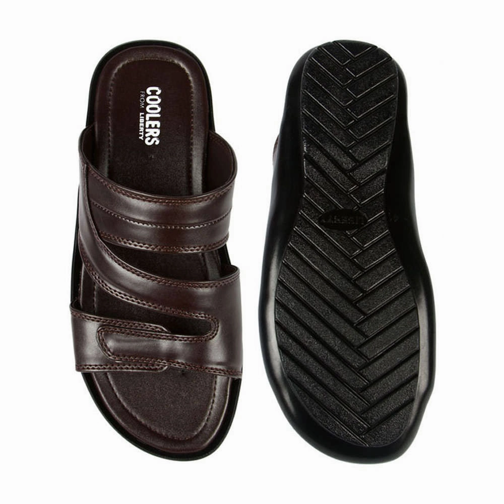 Copy Ugg Slippers Coolers Casual (Brown) Slippers For Men COOL99-13 By Liberty