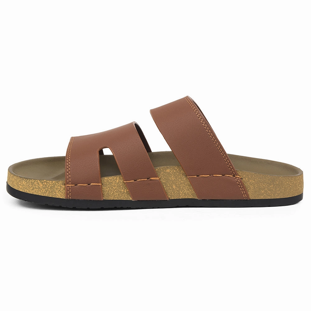 Carnival Slides Healers Tan Casual Slipper For Mens AOL-5 By Liberty