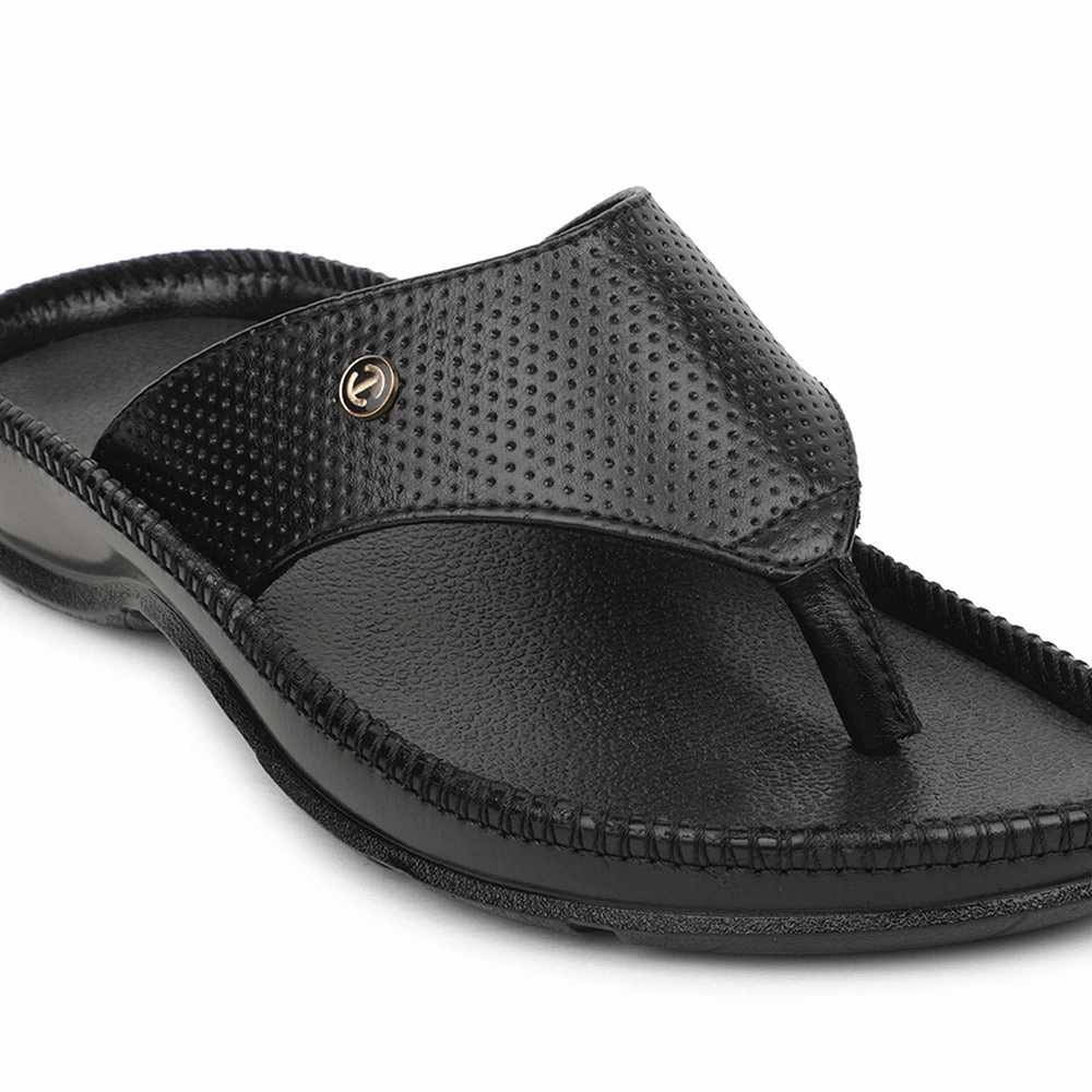 Healers Black Casual Slipper For Men CSS-25 By Liberty Slippers In Bulk