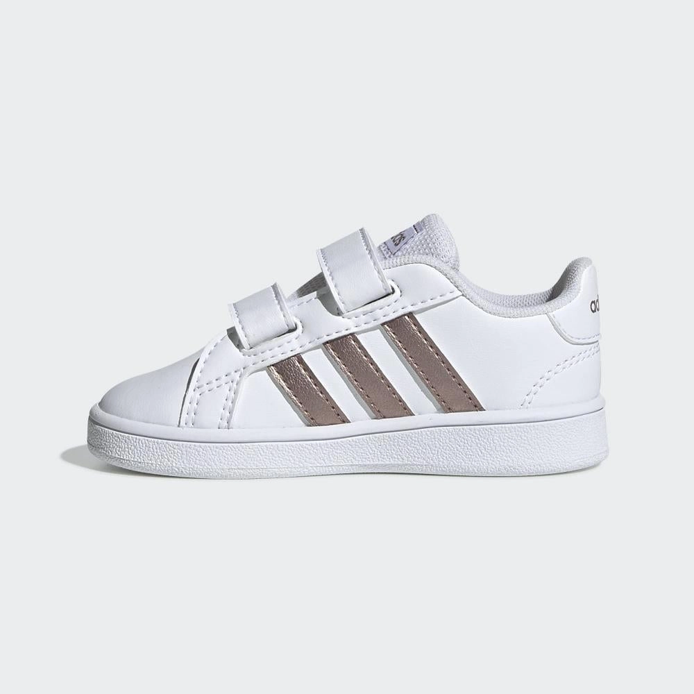 Adidas scarpa sneakers con strappo da bambino Grand Court I EF0116 bianco Drkshdw Sneakers