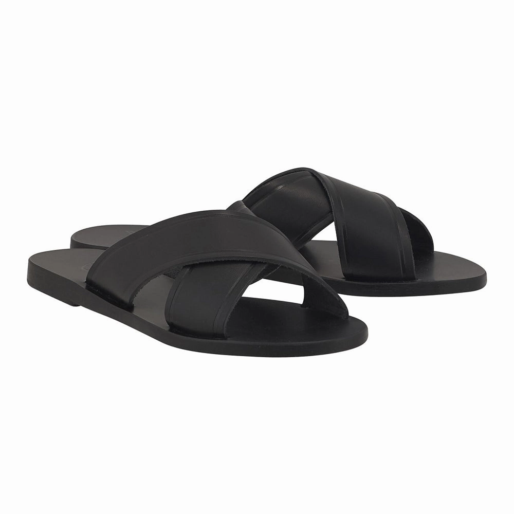 Thais Black Egyptian Sandals