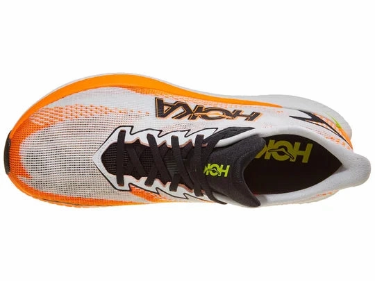 Hoka | Mach X3 | Men's | White/Neon Tangerine Best Shoes For Running