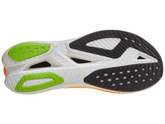 Controversy Hoka | Mach X3 | Men's | White/Neon Tangerine