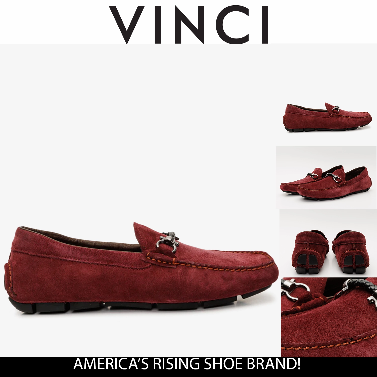 The Bari Burgundy Suede Leather Bit Drive Loafer Men  Shoe Wearing Jeans With Dress Shoes