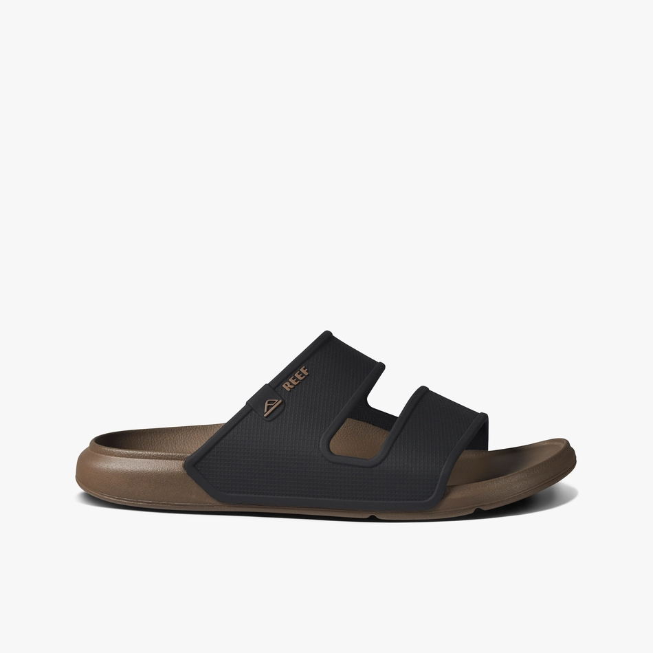 REEF Oasis Double Up Sandal-Fossil/Black Feet In Sandals