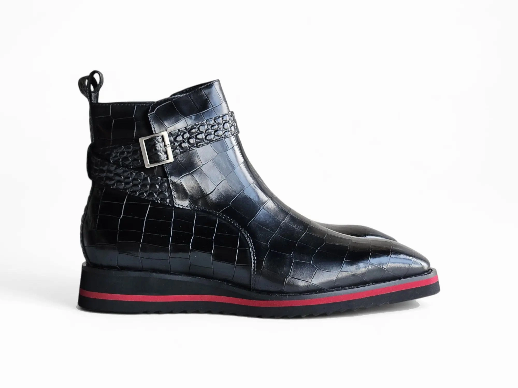 Vesper Cross Strap Buckle Boot Shoe Dazzle Boots