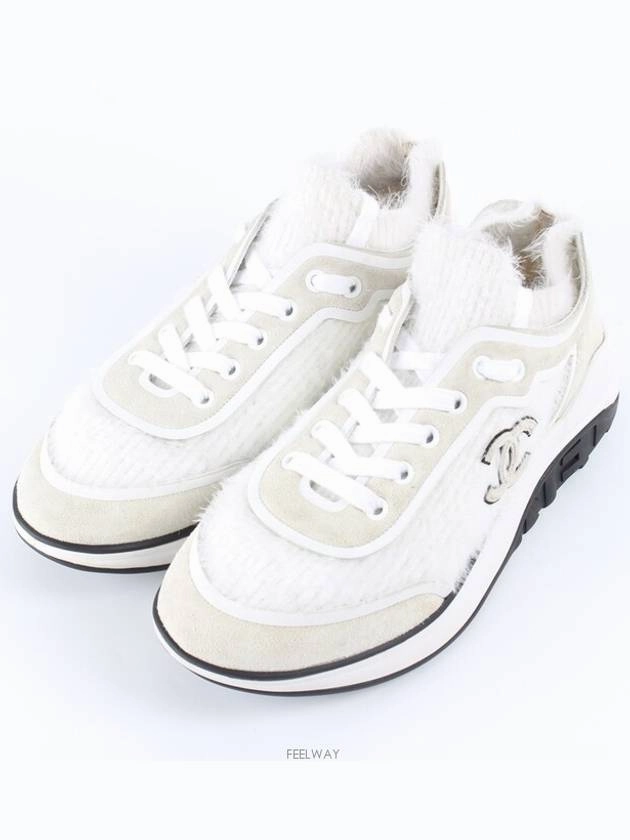 Shu Shop Sneakers CC logo knit sneakers 36 230 Chanel