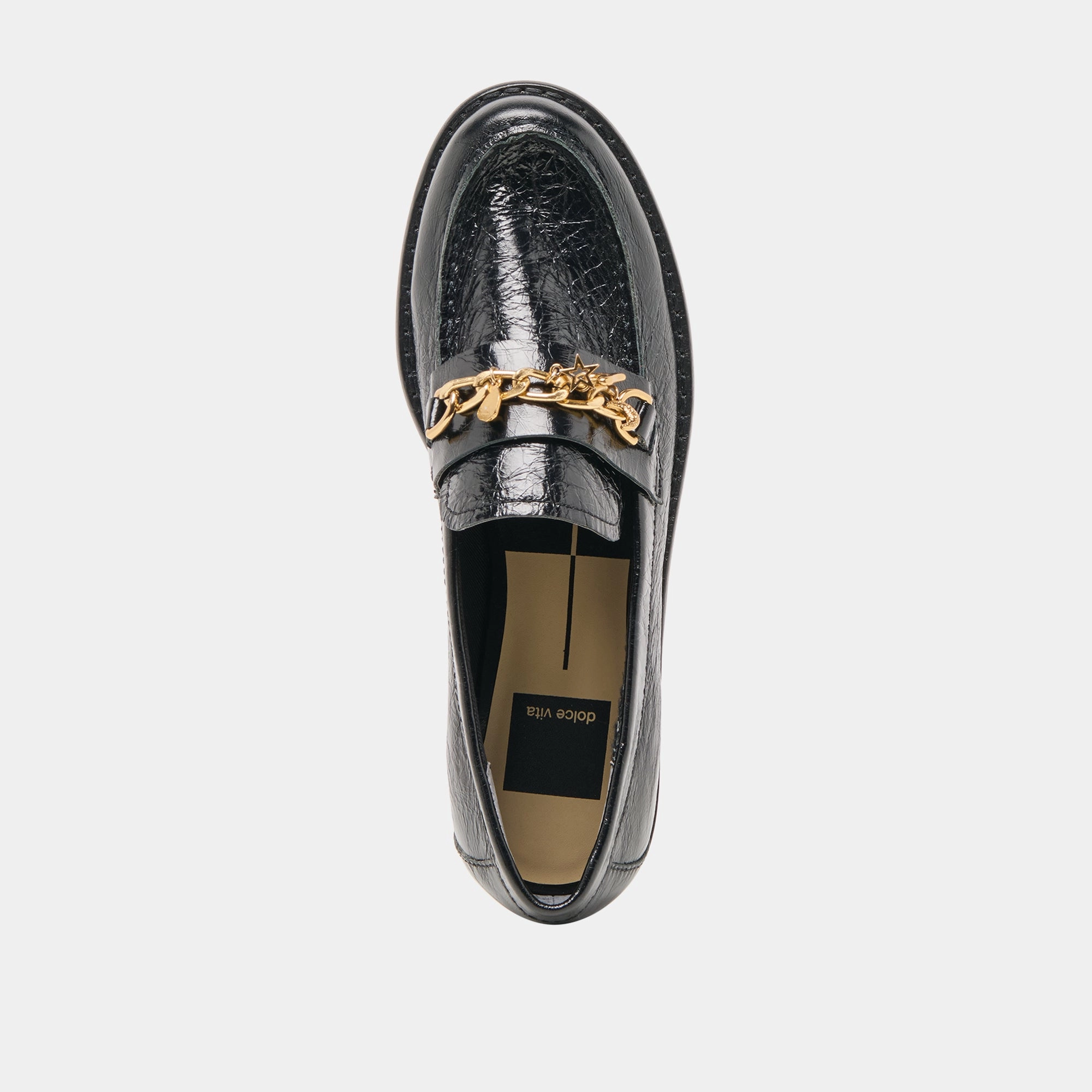 WAYLEN LOAFERS MIDNIGHT CRINKLE PATENT Golf Loafers