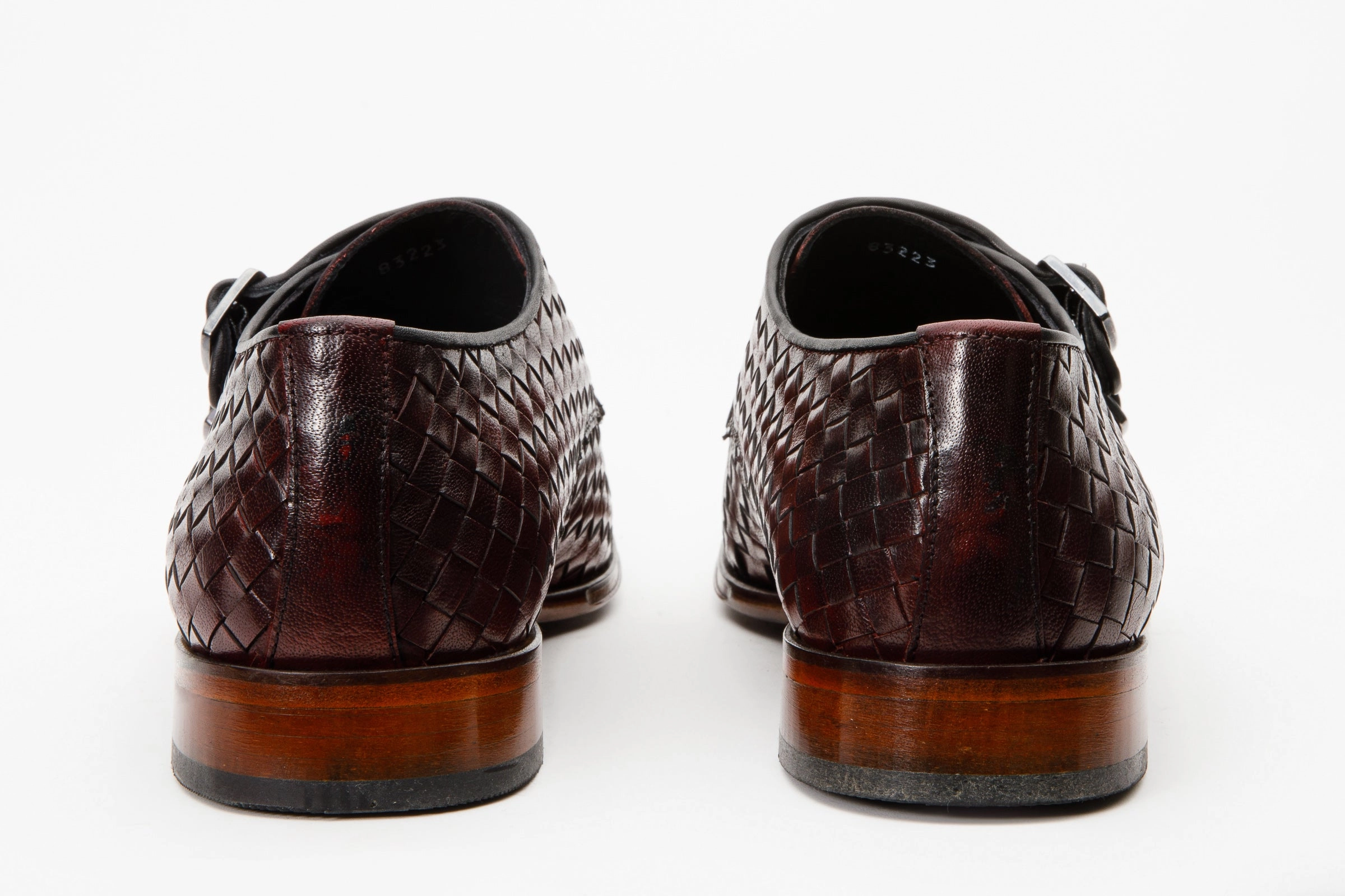 Dress Shoes For Interview The Turan Burgundy Woven Double Monk Strap Dress Men  Shoe