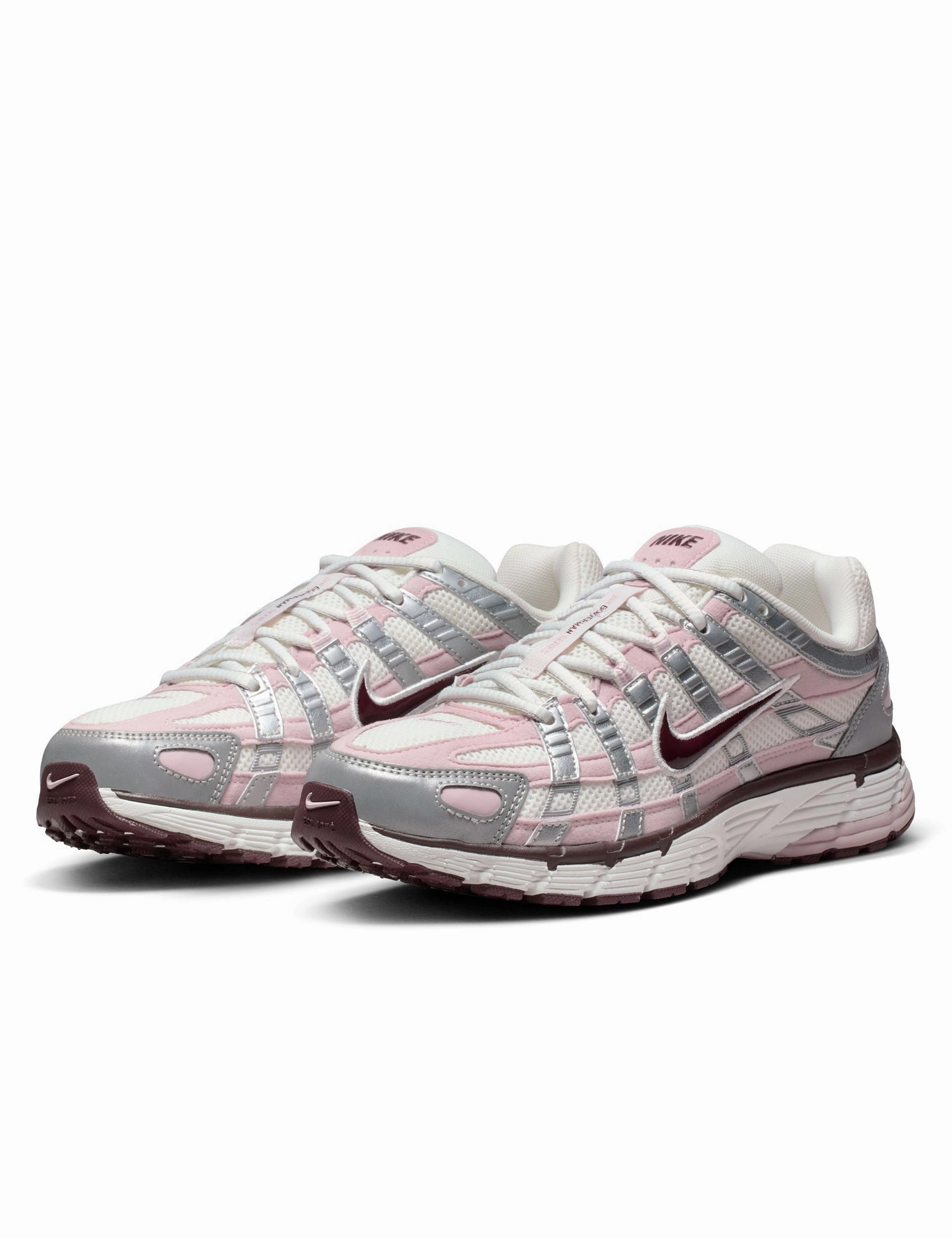 P-6000 Shoes - Summit White/Plum Chalk/Metallic Silver Nike Shoes Design