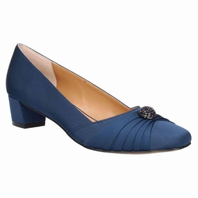 Dress Shoe Shoelaces J. Renee Lariel Navy Satin Dress Pump (Women's)