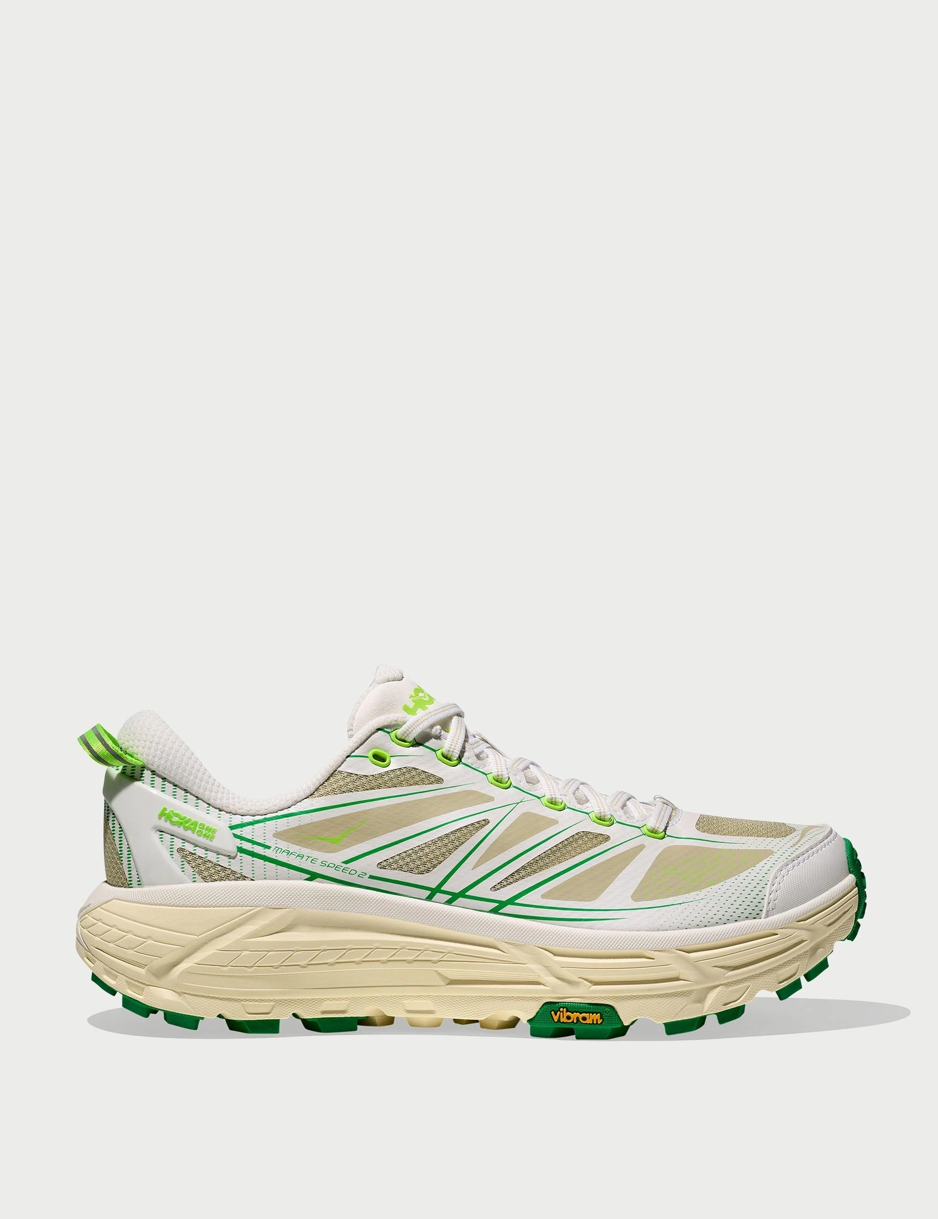 Shoes Stock Ticker Mafate Speed 2 - White/Fresh Cut Grass