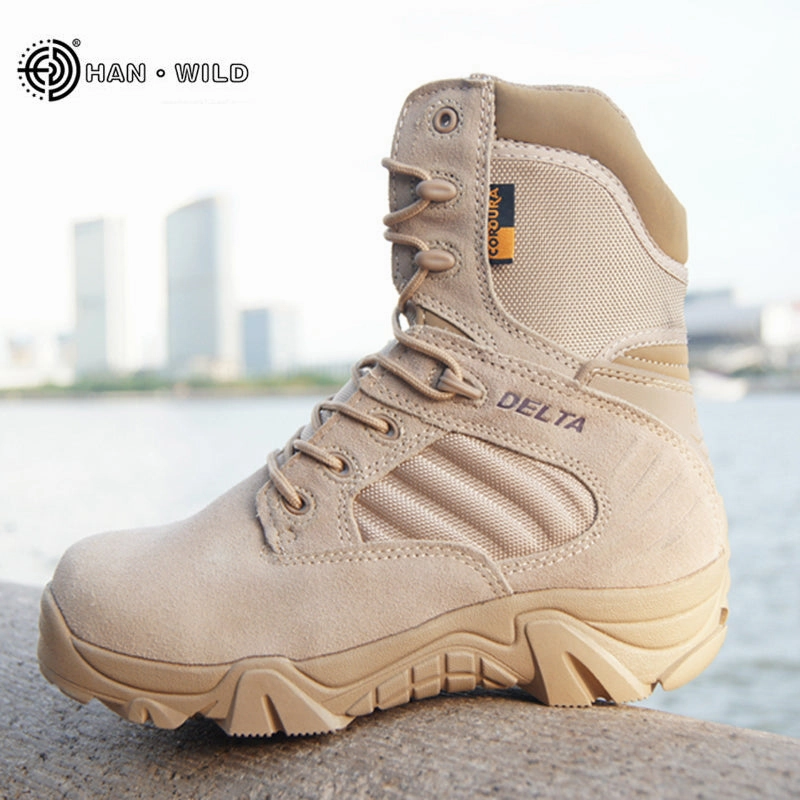 Boots For Work And Casual Winter Autumn Men Military Boots Quality Special Force Tactical Desert Combat Ankle Boats Army Work Shoes Leather Snow Boots