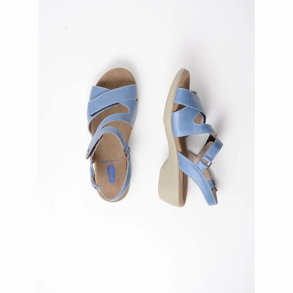 Sandals Bed Stu Wolky Fria Sky Blue Leather Sandal (Women's)