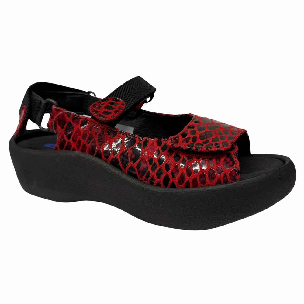 Wolky Jewel Red Cobra Nubuck Sandal (Women's) Clark Sandals On Sale