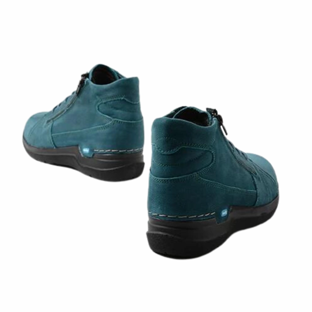 Wolky Why Petrol Antique Nubuck Boot (Women's) Sole Boots