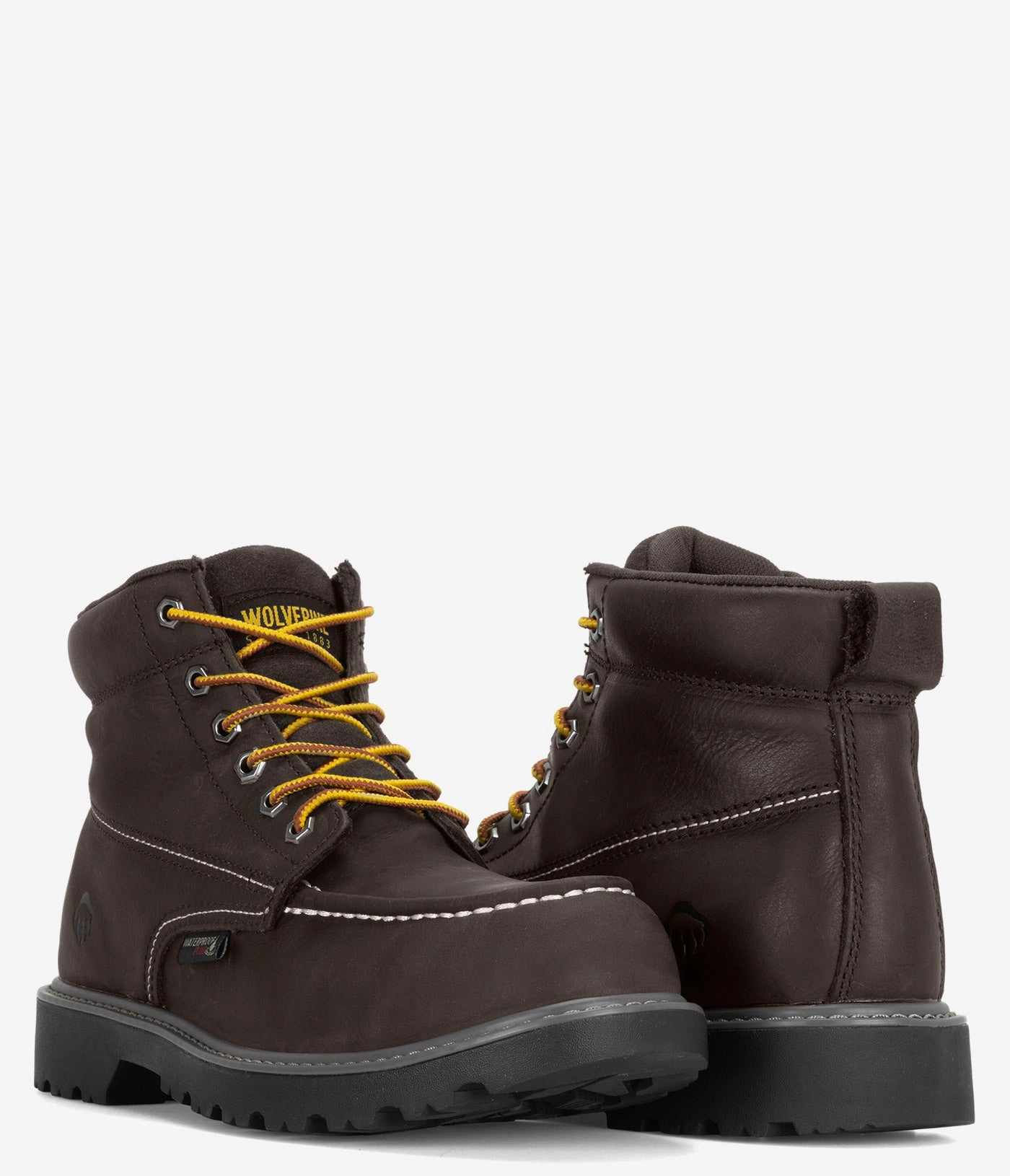 Green Rain Boots Wolverine Floorhand Moc-Toe 6" Waterproof Work Boot - Men