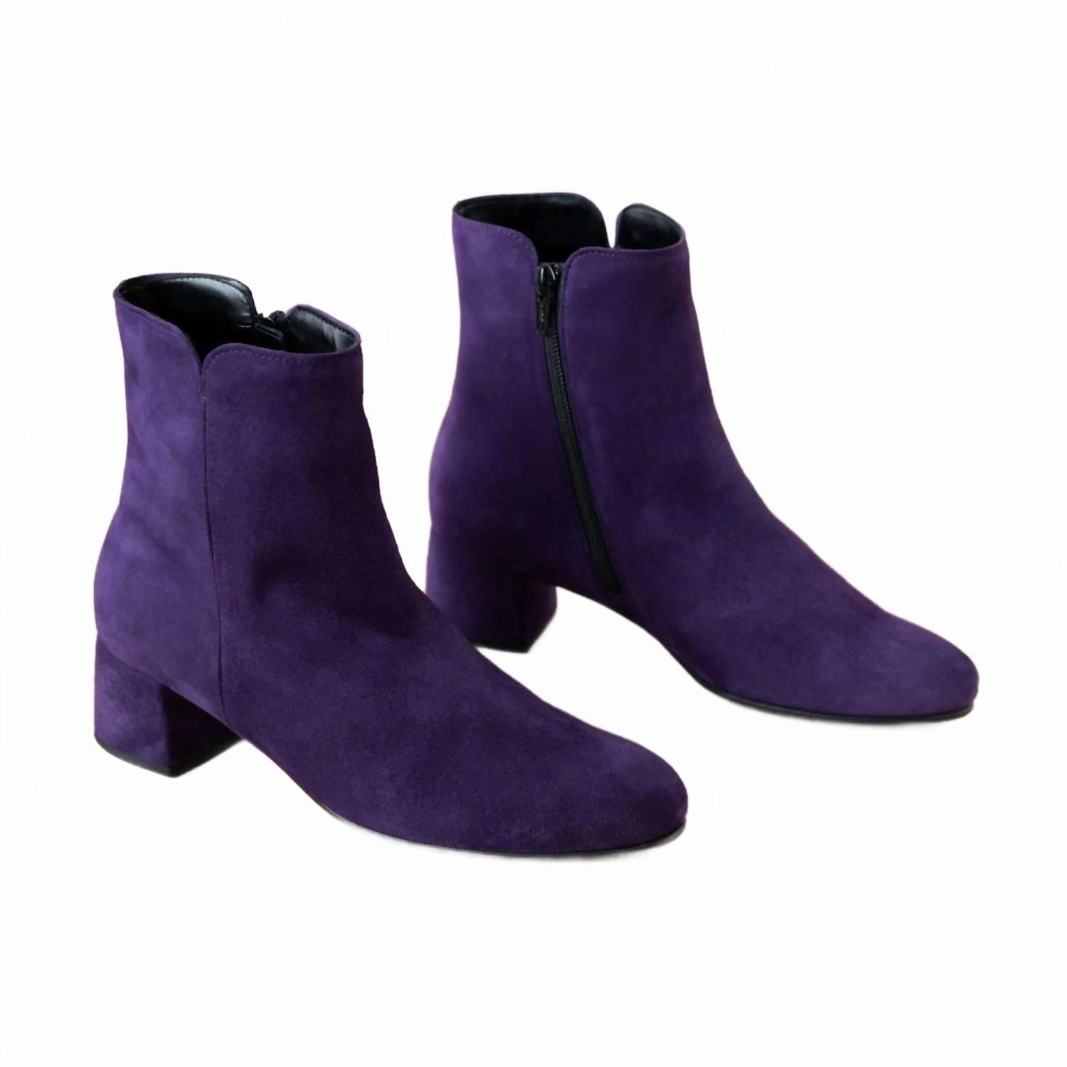 Altberg Boots Women;s Ankle Boots In Purple Suede
