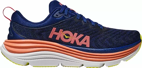 Made Where Women's Hoka Gaviota 5 (Evening Sky/Coral)