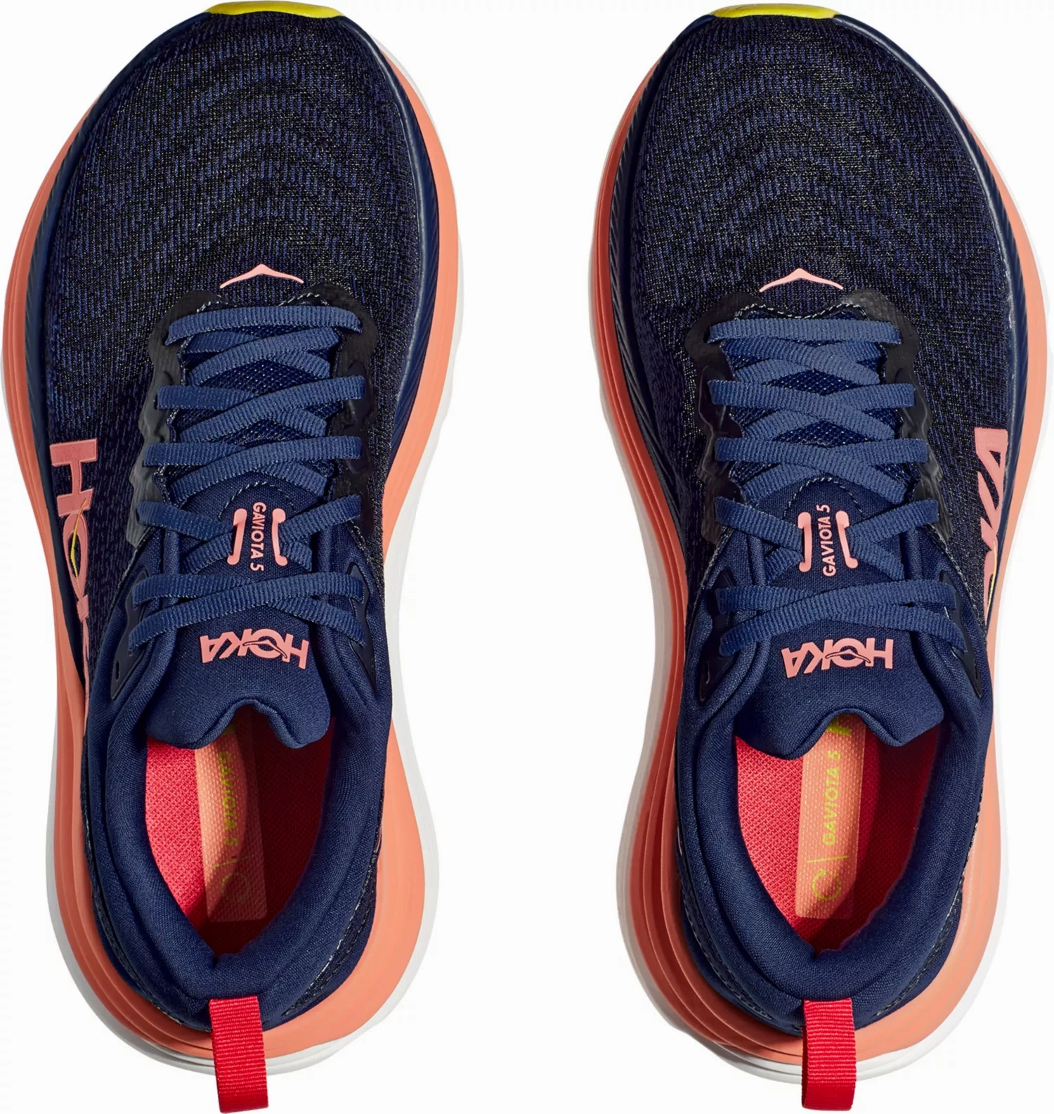 Shoes Wide Feet Women's Hoka Gaviota 5 (Evening Sky/Coral)