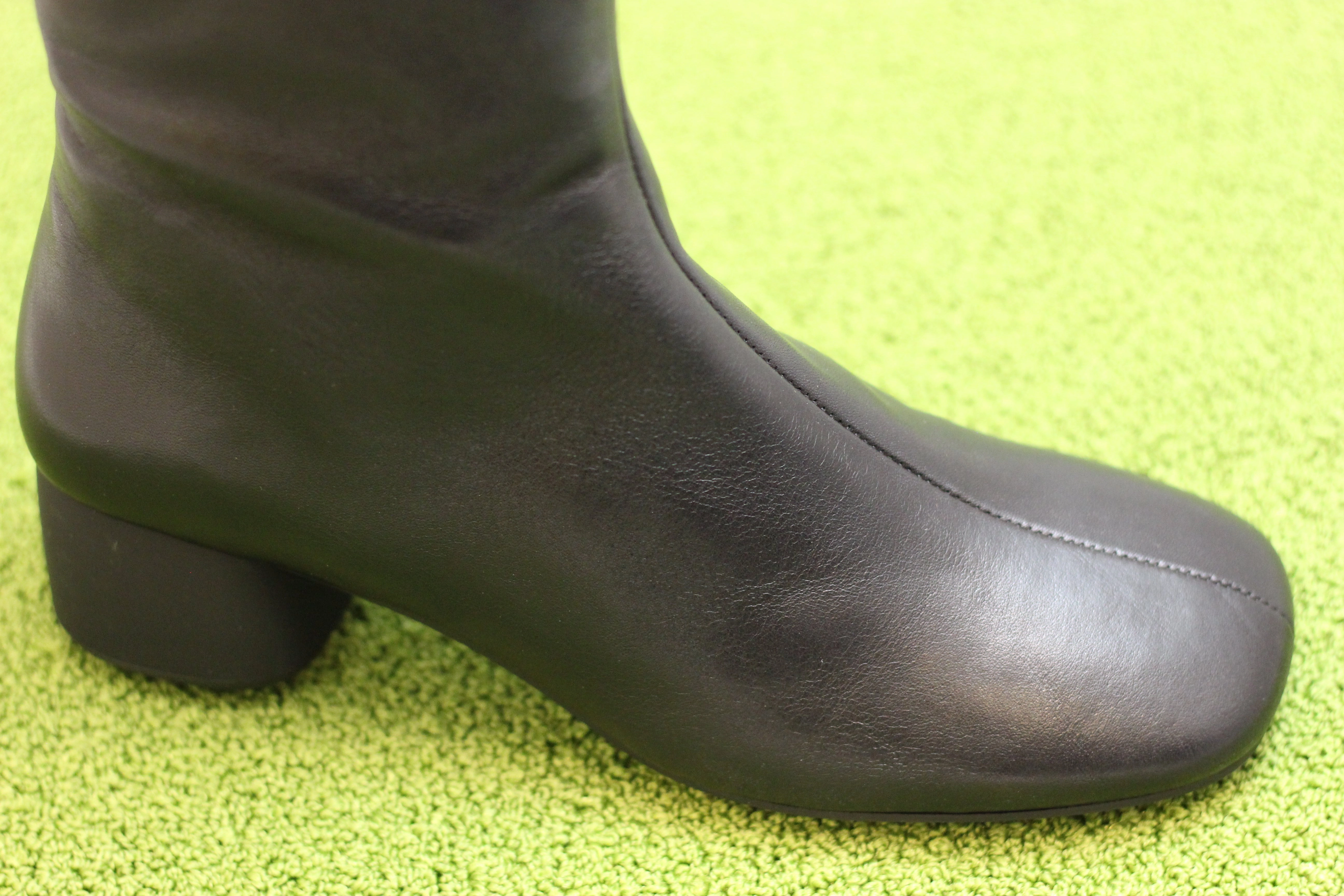 Women's Livia Tall Boot - Black Leather Holographic Space Boots