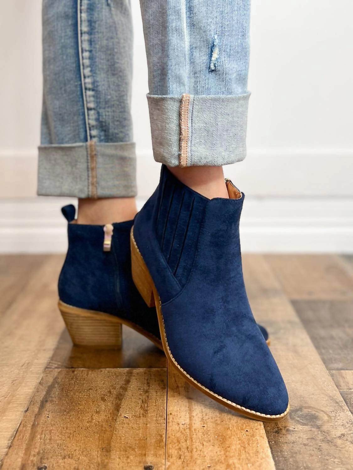 Women's Potion Boots In Navy Suede Rampage Boots