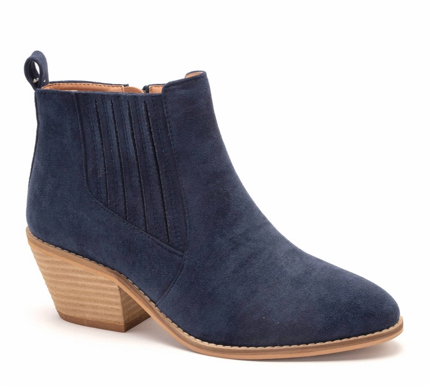 Fashion Snow Boots Women's Potion Boots In Navy Suede