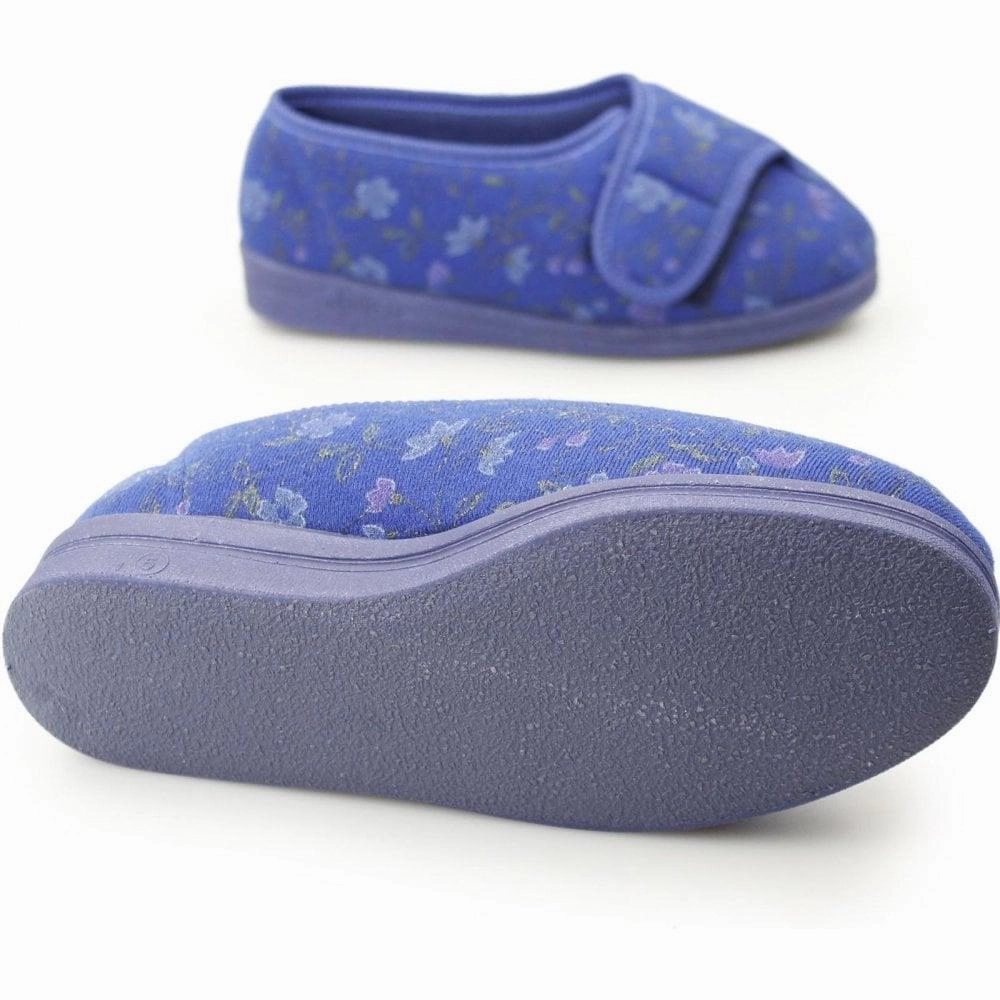 Women's Wide Fit Comfylux LS442C Diana Slippers Crochet Simple Slippers