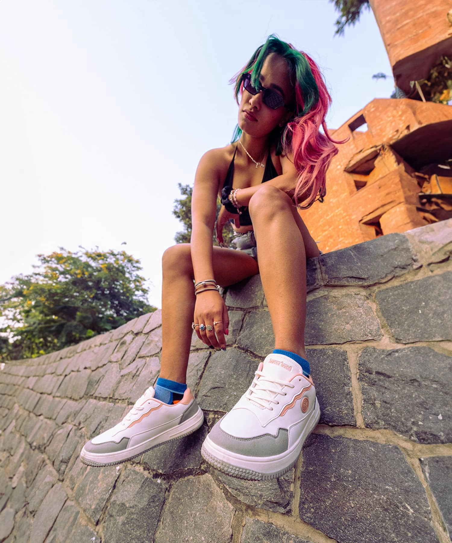 Fancy Shoes Flat Bacca Bucci INFINITY Low Top Flat Sole Fashion Women's Sneakers