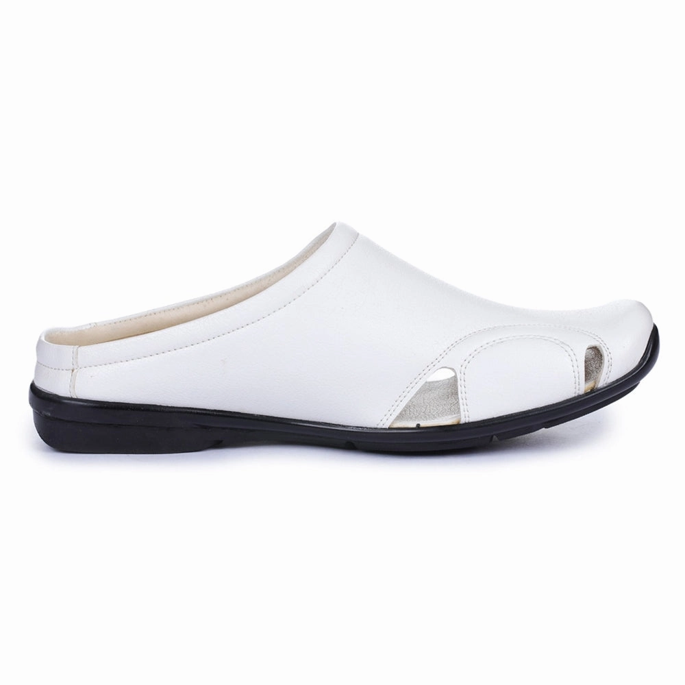 Silver Slippers Program For Seniors Fortune Black Casual Slip-on Mules For Men J-153 By Liberty