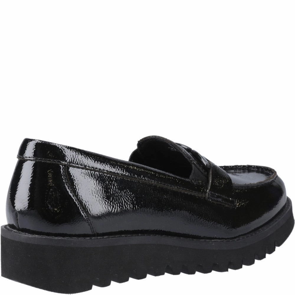 Hush Puppies Francis Loafer Patent Senior School Shoes