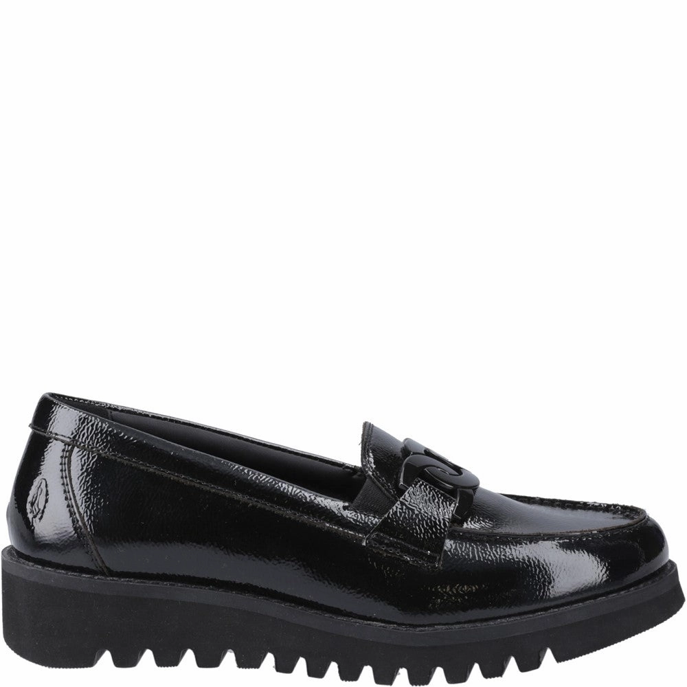 Hush Puppies Francis Loafer Patent Senior School Shoes