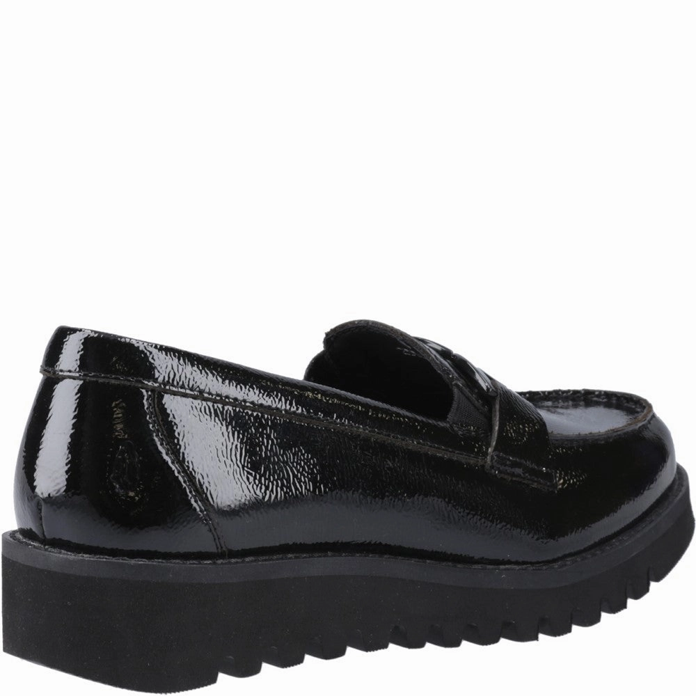 Hush Puppies Francis Loafer Patent Senior School Shoes