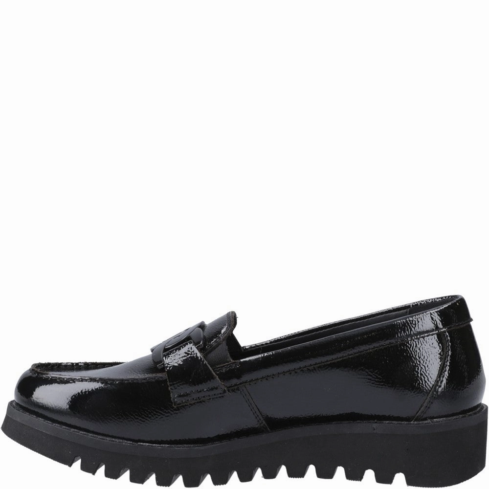 Hush Puppies Francis Loafer Patent Senior School Shoes