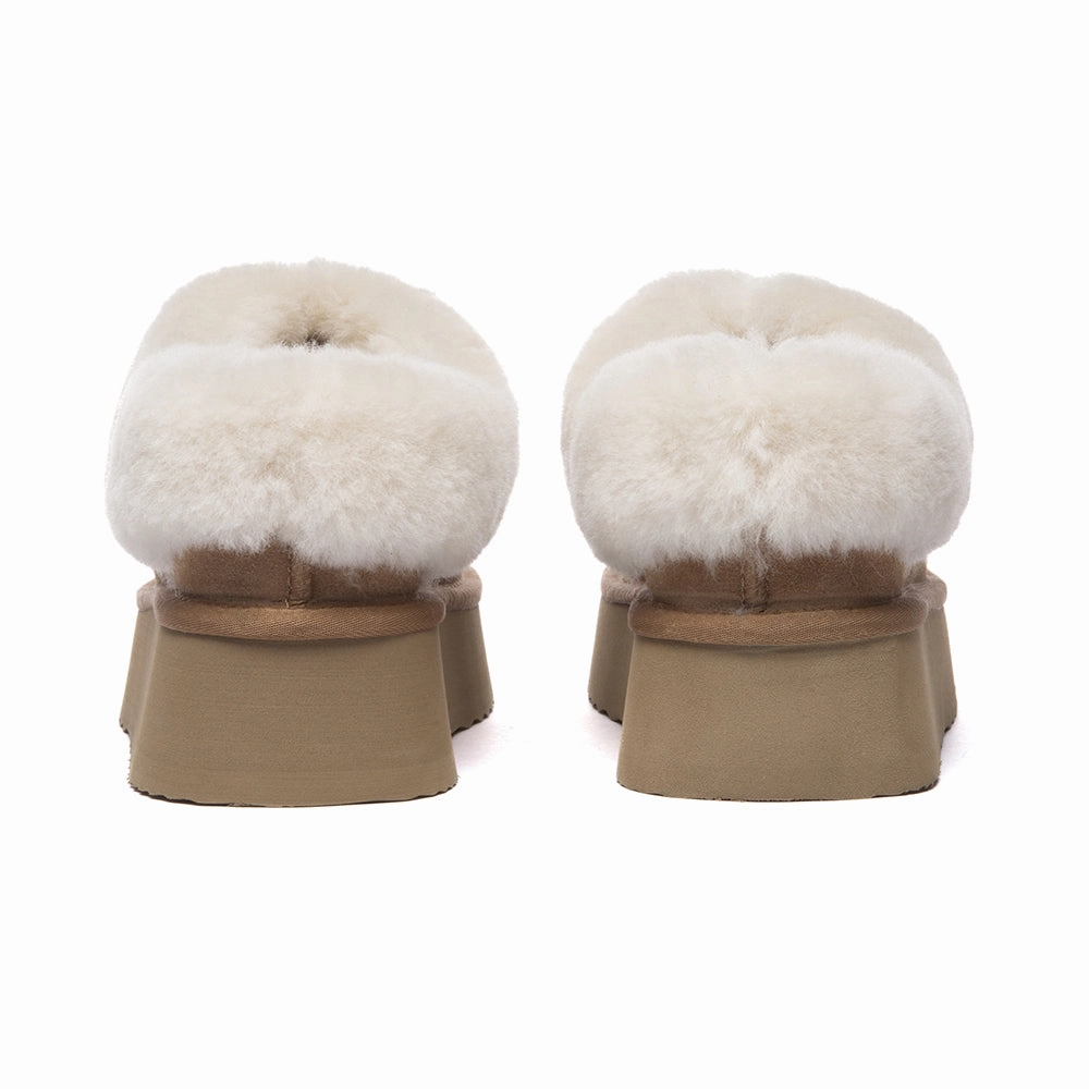 Shark Slippers EverAu Australia Women Topknot Leather Slippers