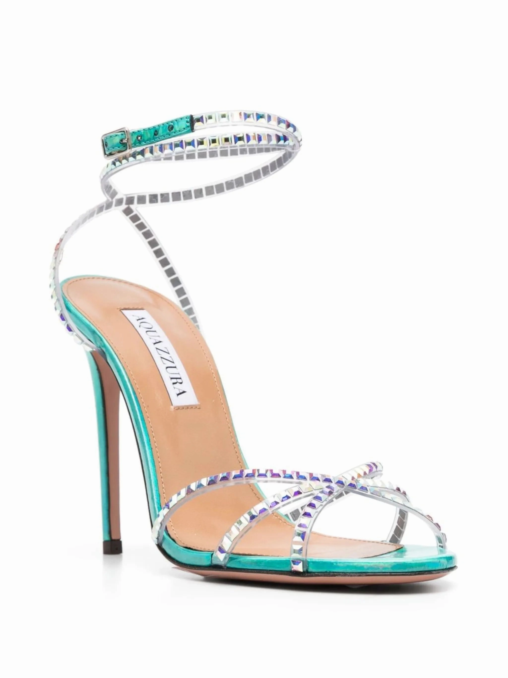 Dance crystal-embellished 105mm sandals Barbados Royal Sandals