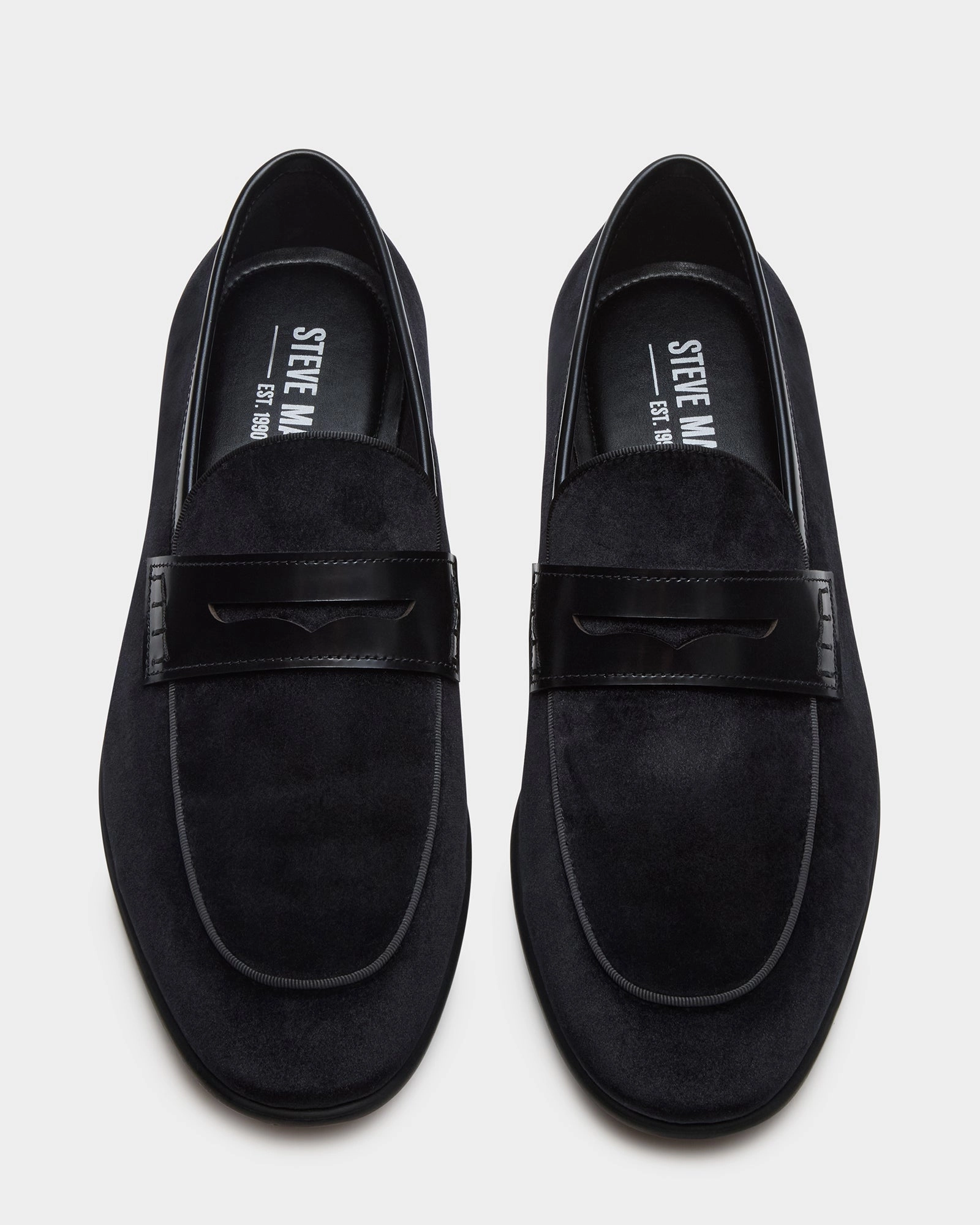 YARDLY BLACK VELVET Suede Dress Loafers