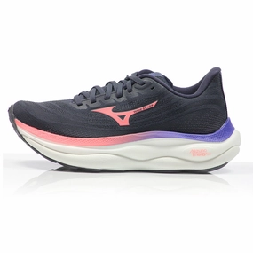 Best Run Training Shoes Mizuno Wave Sky 9 Women's Running Shoe - Odyssey Grey/Striking Coral/Iris Bloom