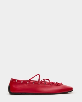 POINTE RED LEATHER Bloomingdales Loafers