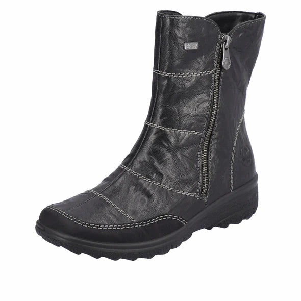 Astro Boy Boots Z7055-00 Black Side Zip RTex