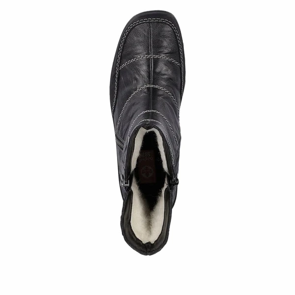 Boots For Thick Calves Z7055-00 Black Side Zip RTex