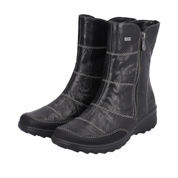 Z7055-00 Black Side Zip RTex Pirate Boots
