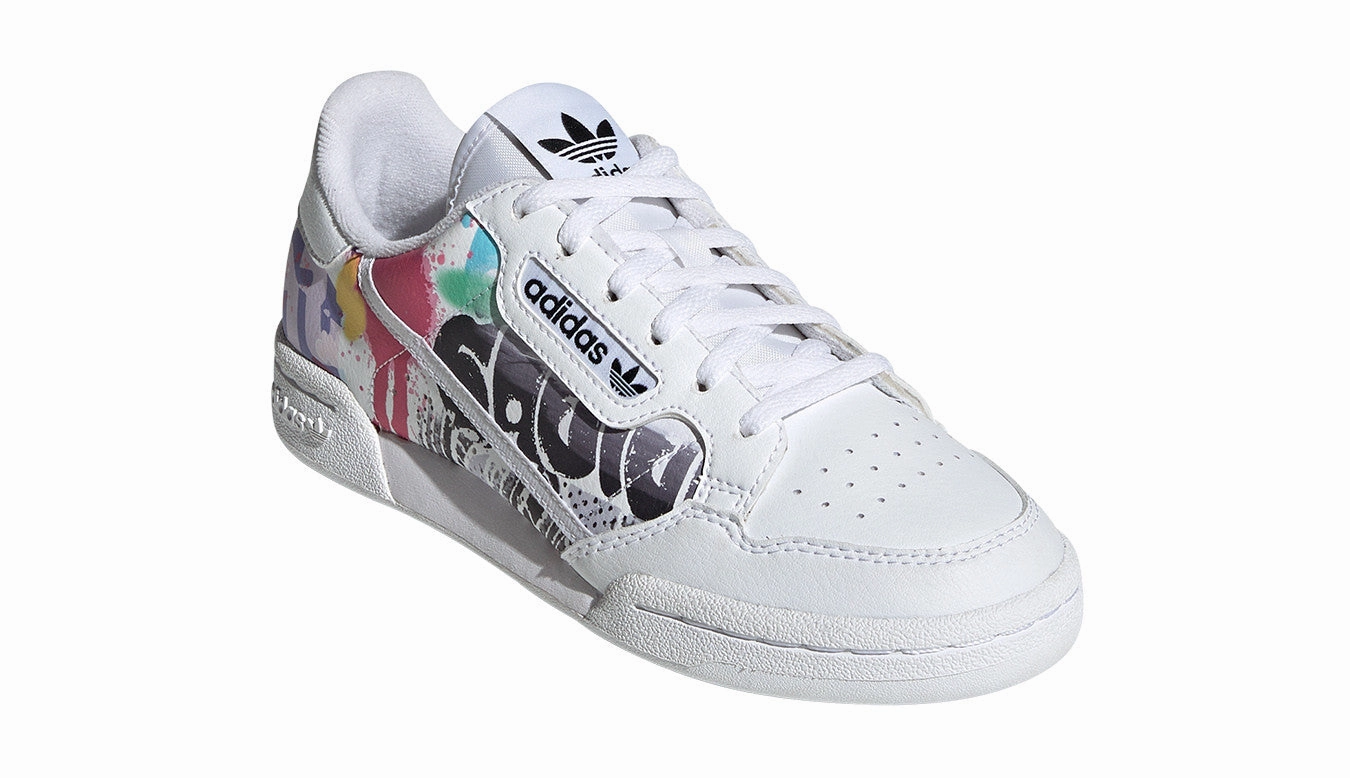 Adidas Originals scarpa sneakers da ragazzo Continental 80 EE6484 bianco Corduroy Sneakers