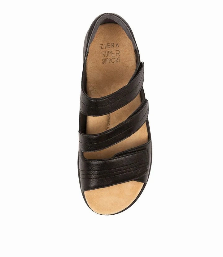 Ziera Women's Bardot - Black/Black Scott Sandals